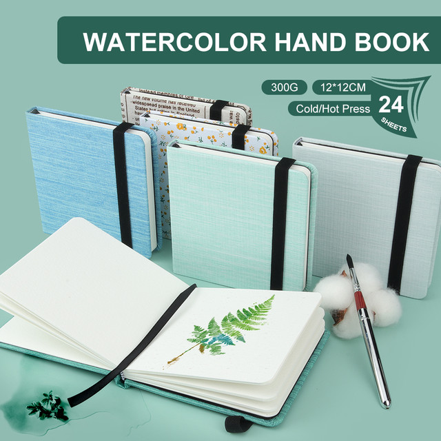 Watercolor Drawing Notebook, Cotton Watercolor Notebook